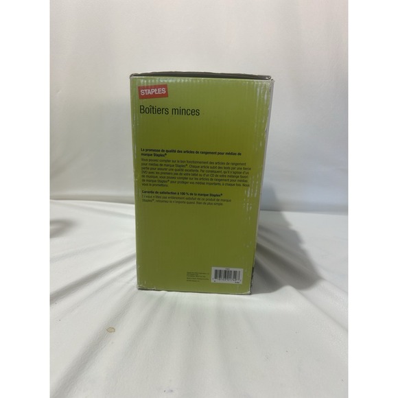 NEW -‎ Staples 100-Pack Slim Jewel Cases - 50 Clear 50 Assorted Colors - Picture 5 of 5